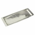 Jiallo 13.75 x 4.5 in. Stainless Steel Rectangular Tray, Hammered 72374